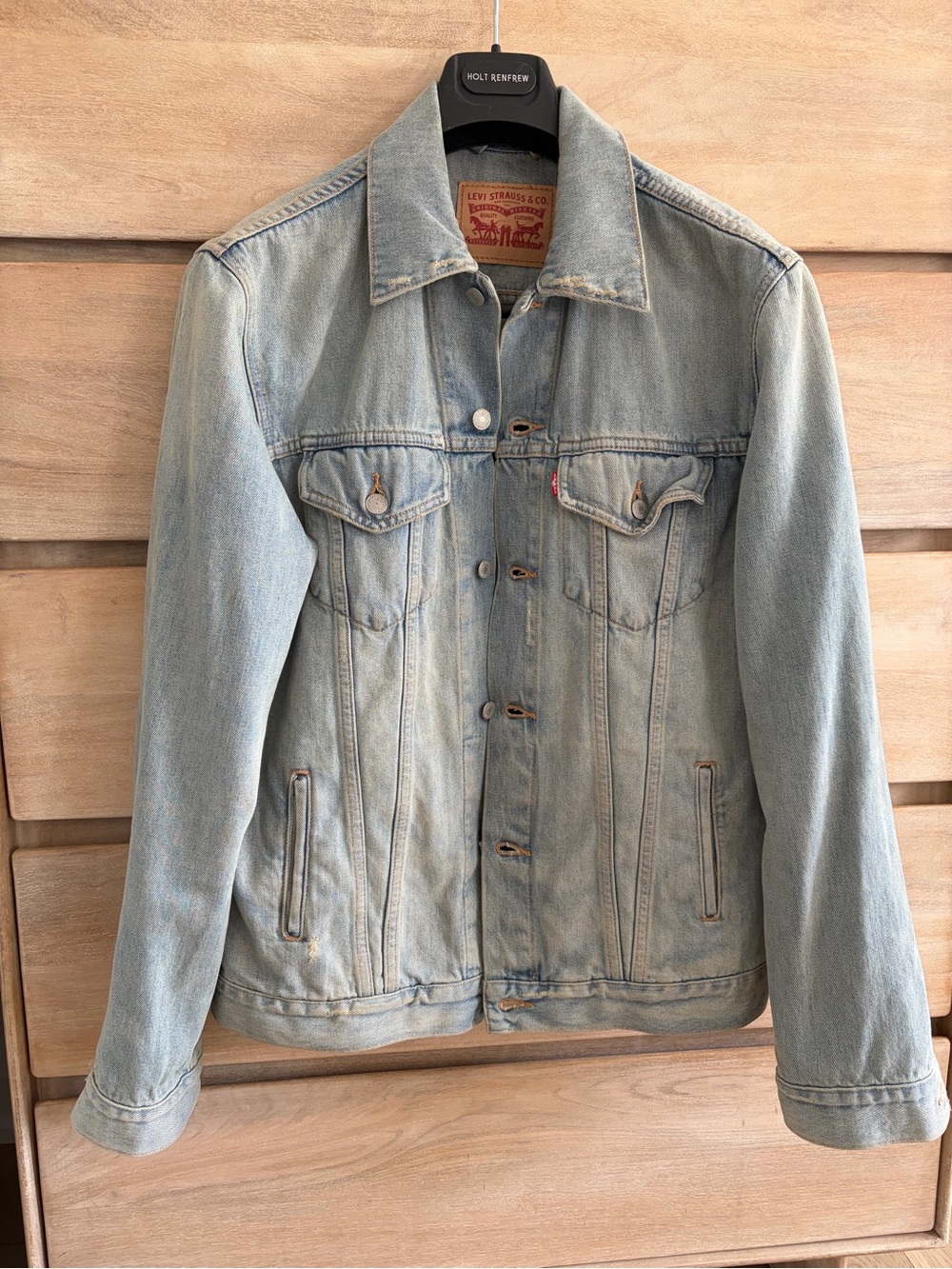 Levi's Light Wash Men’s Denim Jacket - Pale Blue